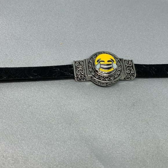 💗Laugh Emoji - Ginger Snaps & Co. Snap Button Bracelet - Picture 3 of 8